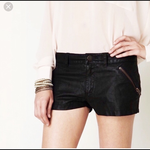 Free People Pants - Free People Leather Shorts